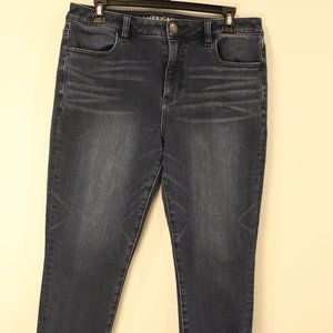 AEO Hi-Rise Jegging Crop Indigo